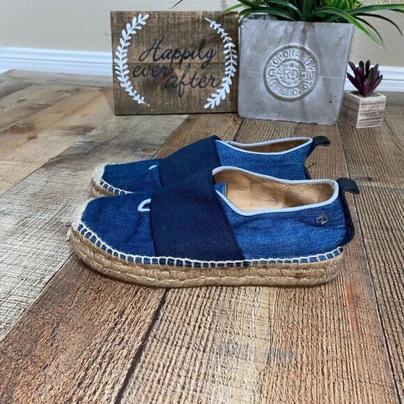 Rag & Bone Nina Denim Slip-On Espadrille - Picture 1 of 12